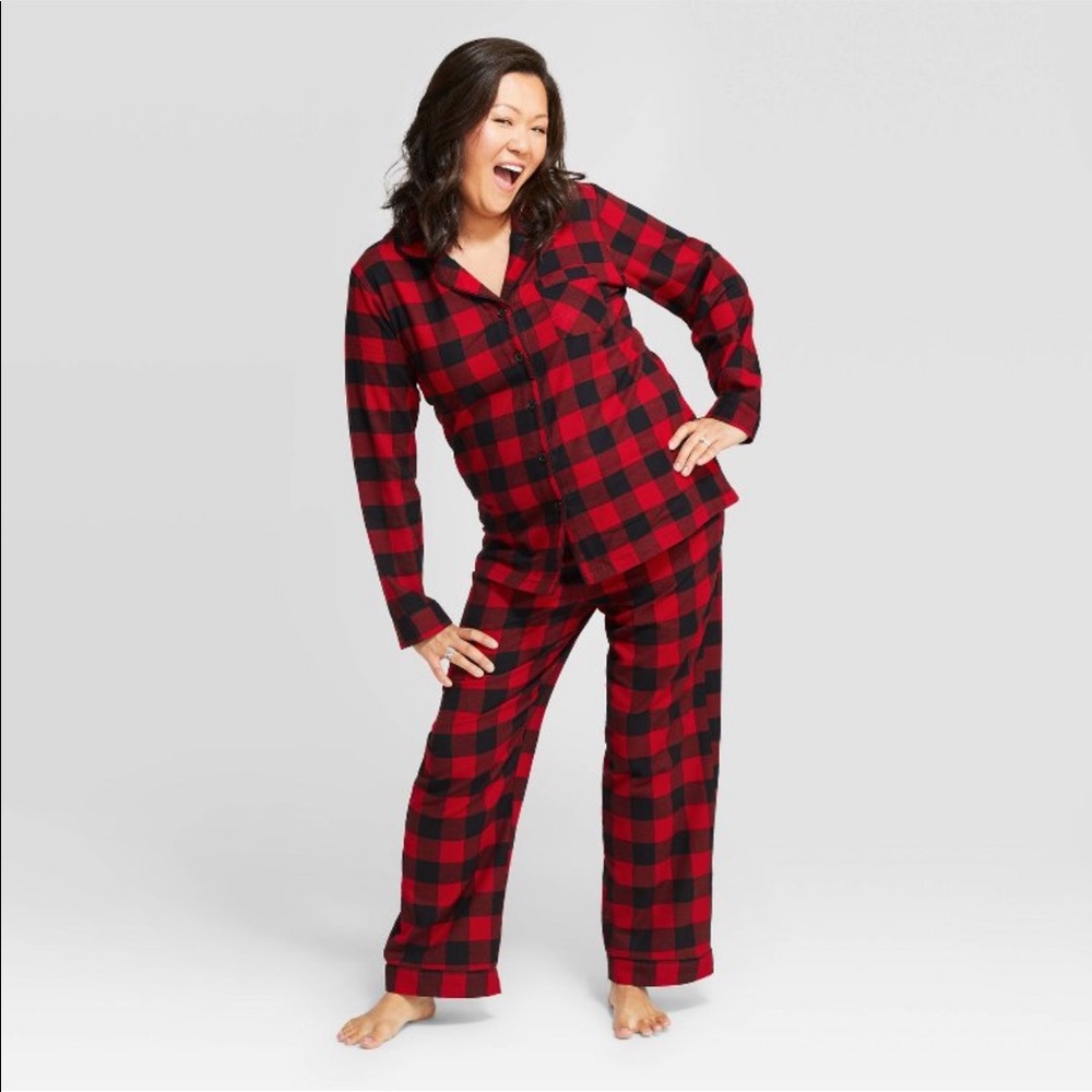 Women’s Plus Size 4x Buffalo Plaid Pajama Set